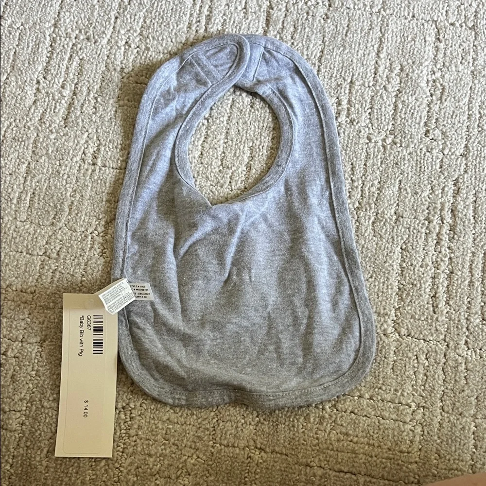 NWT SPAM gray bib